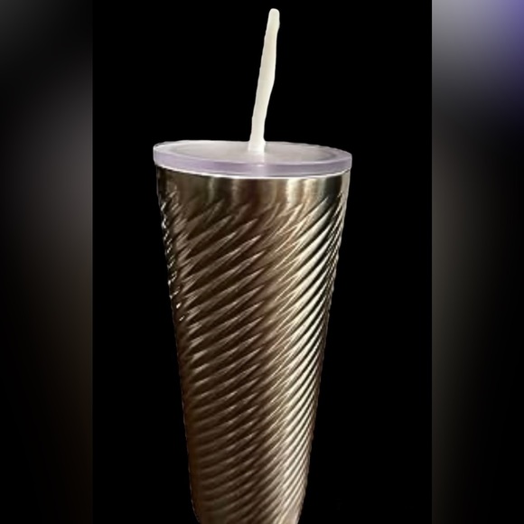 Starbucks Silver Swirl Cold Cup Stainless Steel Tumbler 24oz New Holiday 2022 - Picture 13 of 14